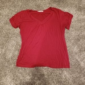Maurices Size 1 Red Shirtsleeve Shirt